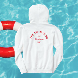Moletom Nadadores Red Crest Personalizados do Clube de Nat