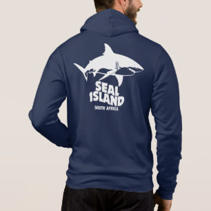 Moletom Nadando Com Tubarões-Brancos - Seal Island