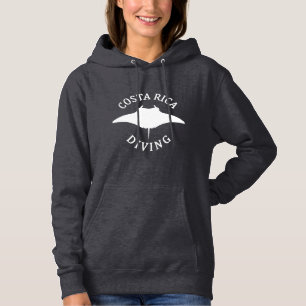 Moletom Nadar Com Manta Ray - Divisor Costa Rica Scuba