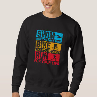 Moletom Nadar Como O Barco Afundou De Bicicleta Como Se Vo