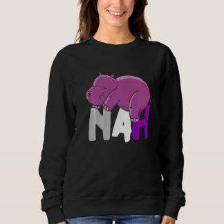 Moletom Nah Cute Hippo Sleep Asexualidade Ace Animal Assex