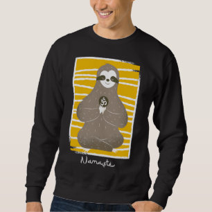 Moletom Namaste Meditando Em Casa Com Minha Lira
