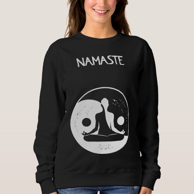 Moletom Namaste Yin Yang Meditation (Frente)