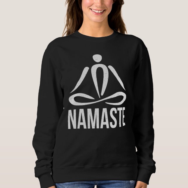 Moletom Namaste Zen Art Pride Yoga Workout Home Malhação (Frente)