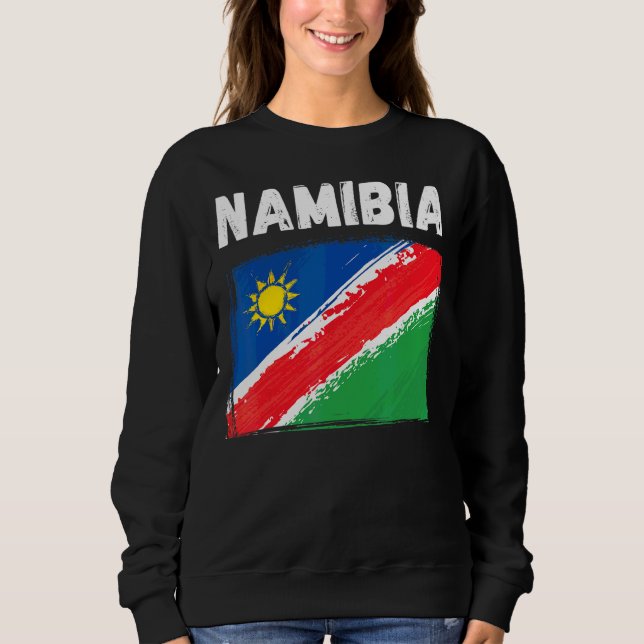 Moletom Namíbia Flag Souvenir Hiking Holiday 2022 (Frente)
