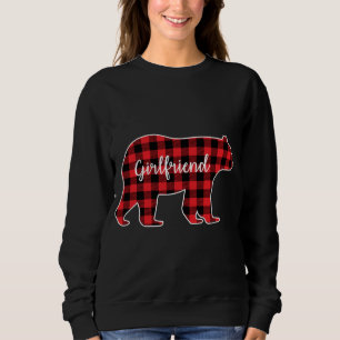 Moletom Namorada Bear Red Xadrez Family Matando Christma