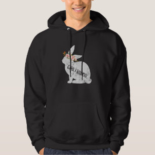Moletom Namorada Bunny Matching Family Floral Bunny Rabb