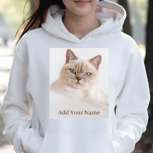 Moletom Namorados de Pet Fotografado de Gato Fácil Persona