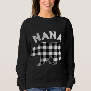 Moletom Nana Bear Natal, Xadrez Negra E Branca