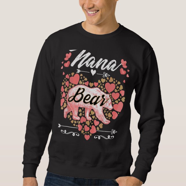 Moletom Nana Bear Para Mulheres Dia de as mães E Nasciment (Frente)