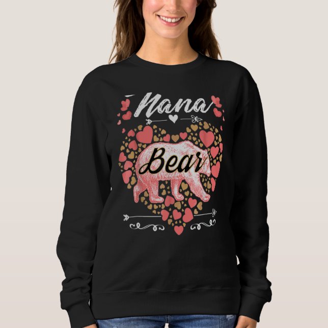 Moletom Nana Bear Para Mulheres Dia de as mães E Nasciment (Frente)