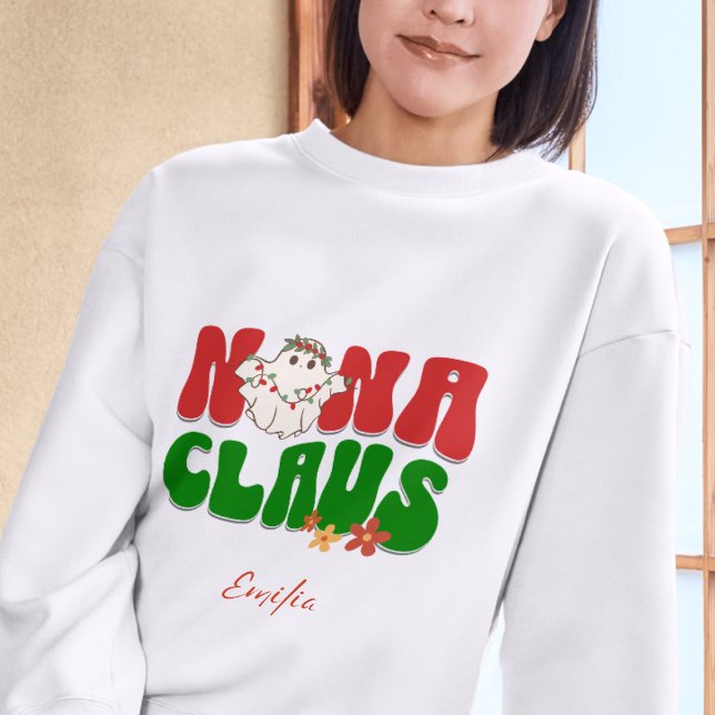 Moletom Nana Claus Christmas Custom Granny Name (Criador carregado)