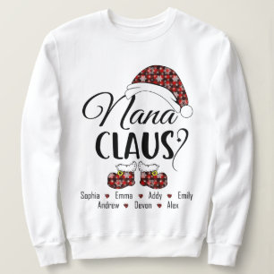 Moletom Nana Claus Gift Para O Natal