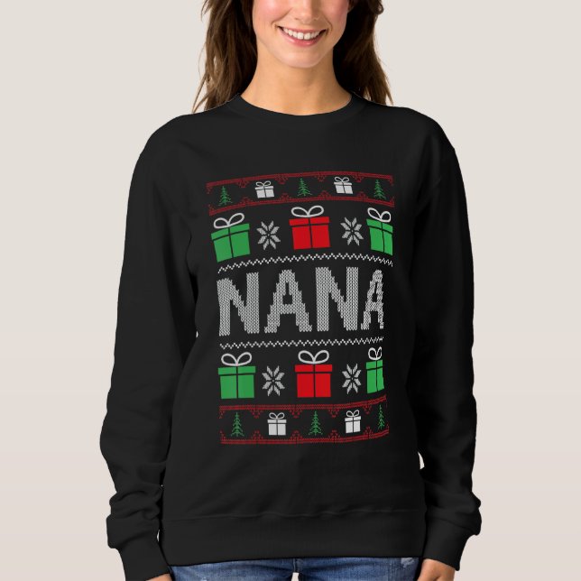 Moletom Nana Claus Ugly Christmas Sweater (Frente)