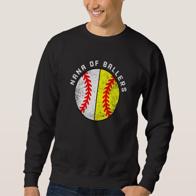 Moletom Nana De Ballers Baseball Softball Nana (Frente)
