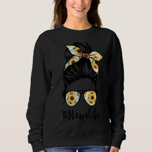 Moletom Nana Life Messy Hair Bun Sunflower Madre