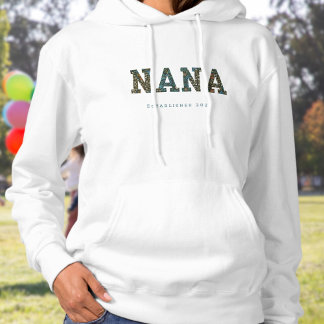Moletom Nana personalizou o ano - capuz leve e moderno