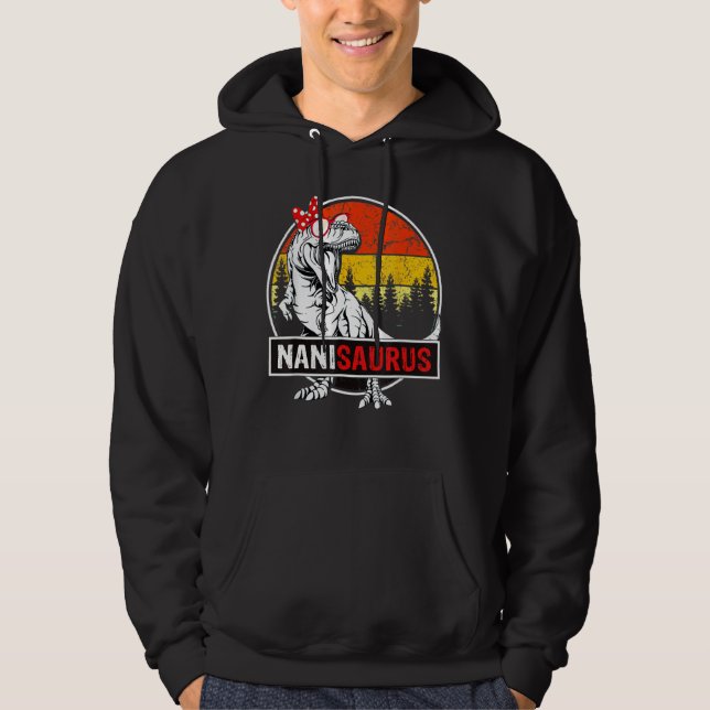 Moletom Nanisaurus Rex Dinosaur Nani Saurus Família da Mãe (Frente)