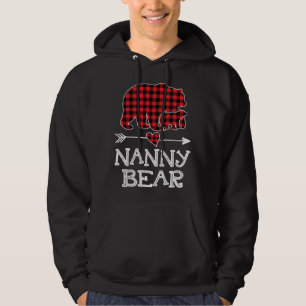 Moletom Nanny Bear Natal Xmas Pajama Red Xadrez Buffalo