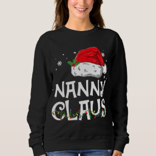 Moletom Nanny Claus Papais noeis Engraçado Natal Pajama Ma