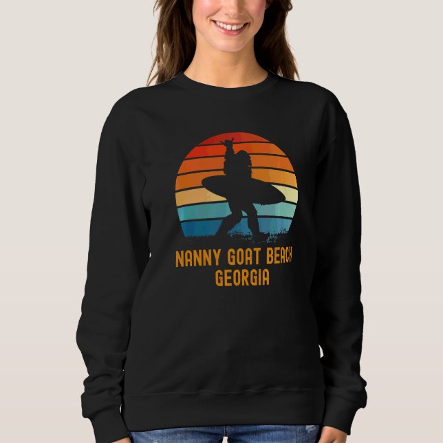 Moletom Nanny Goat Beach Georgia Sasquatch Souvenir (Frente)