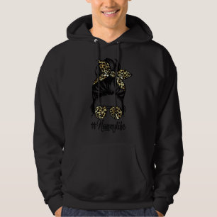 Moletom Nanny Life Messy Hair Bun Leopard Mulher D