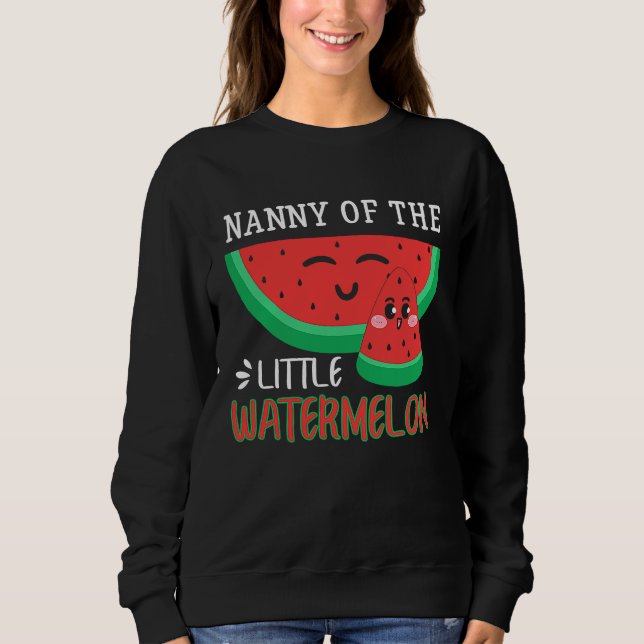 Moletom Nanny Of The Little Watermelon Melon Family Matchi (Frente)