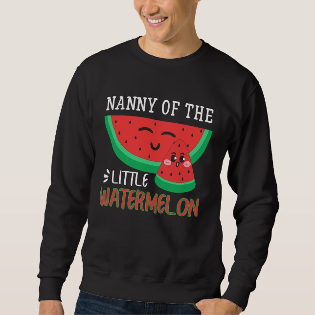 Moletom Nanny Of The Little Watermelon Melon Family Matchi (Frente)