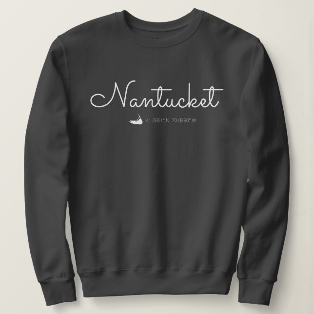 Moletom Nantucket Sweatshirt Cursiva (Frente do Design)