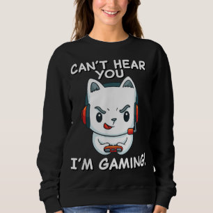 Moletom Não Consigo Ouvir Você Im Jogando Presente par