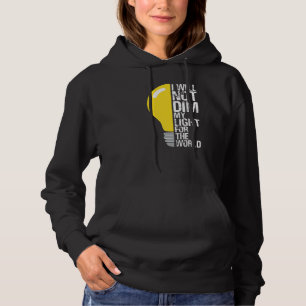 Moletom Não Derramará Minha Luz Para O Mundo Motivando Oth