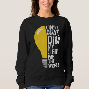 Moletom Não Derramará Minha Luz Para O Mundo Motivando Oth