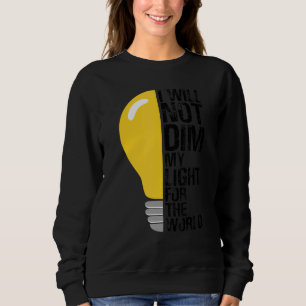 Moletom Não Derramará Minha Luz Para O Mundo Motivando Oth