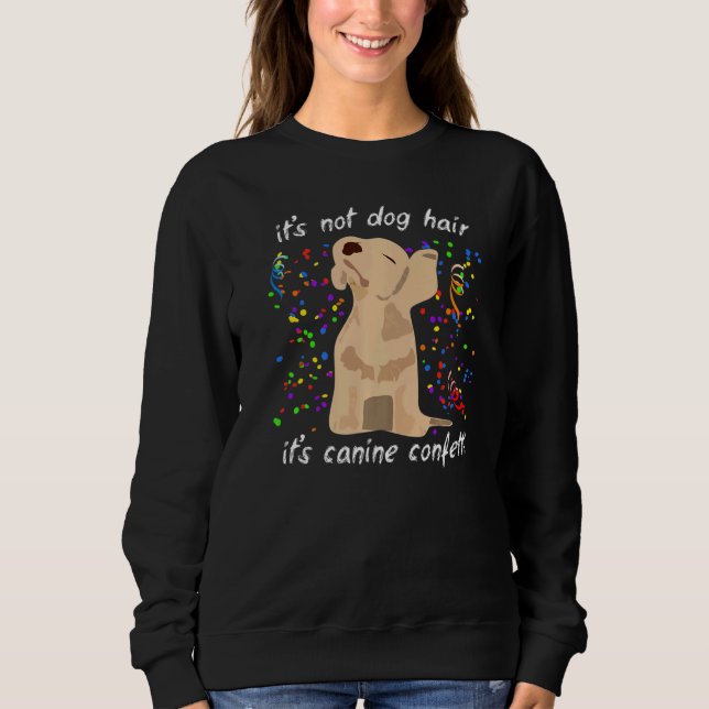 Moletom Não É Cabelo De Cachorro, Diz Confetti Canino (Frente)