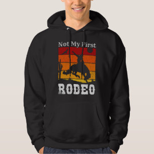 Moletom Não É O Meu Primeiro Rodeo Cowboy Horse Sunset