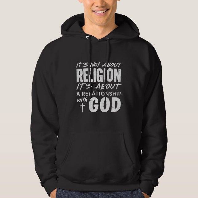 Moletom Não é sobre a Declaração de Fé Religiosa Espiritua (Frente)