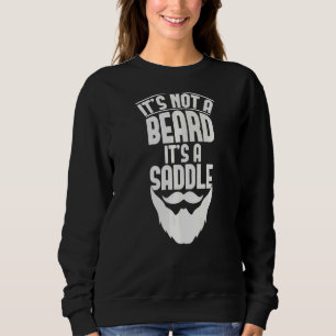 Moletom Não é uma barba, é uma sela dizendo para a barba