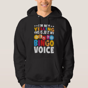 Moletom Não estou gritando, é só a minha voz de Bingo Bing