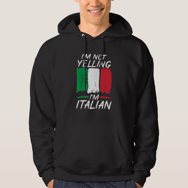 Moletom Não Estou Gritando Sou Italiano (Frente)