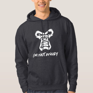 Moletom Não estou zangado, o macaco