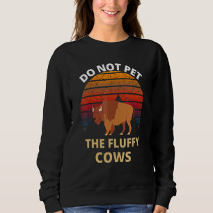 Moletom Não Faça Carinho Nos Bois Peludos Bison Retrô Vint