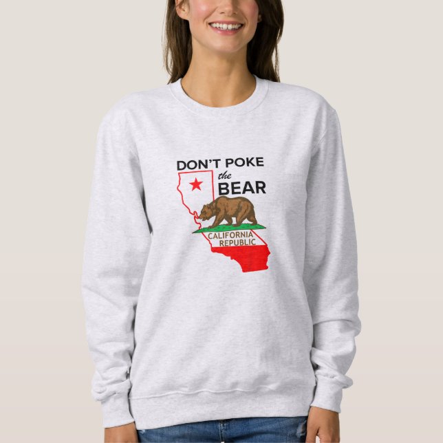 Moletom Não faça o Design do Urso da Califórnia (Frente)