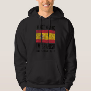 Moletom Não Gritando, sou Espanha Espanhola Raízes Espanho