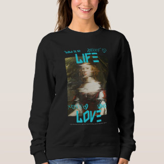 Moletom Não há LIFE sem AMOR (com retrato de Wo