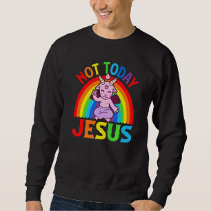Moletom Não Hoje Jesus Sigilo Satânico Baphomet Pentagrama