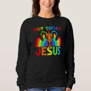 Moletom Não Hoje Jesus Símbolo Satânico Baphomet Sigilo Pe