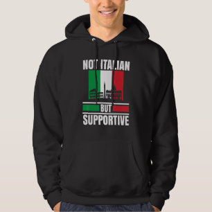 Moletom Não Italiano, Mas Apoiante Itália Flag Italia Trav