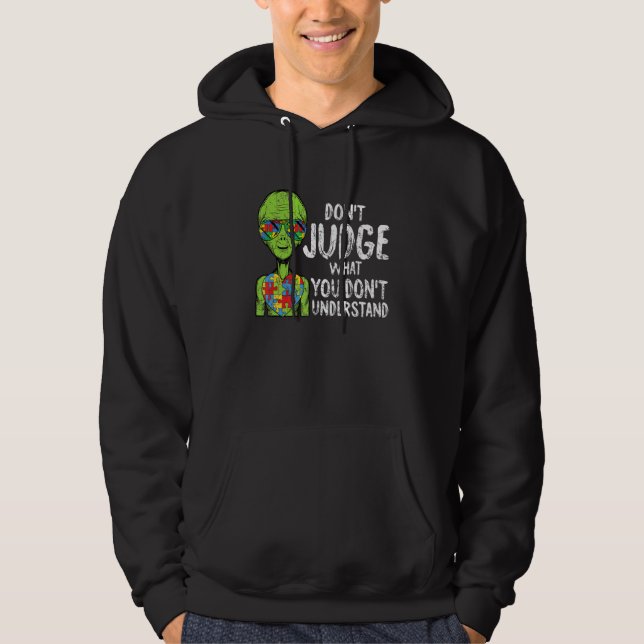 Moletom Não julgue o que você não entende Autism Awarene (Frente)