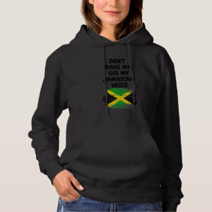 Moletom Não Me Faça Usar Minha Voz Jamaicana Bandeira da J