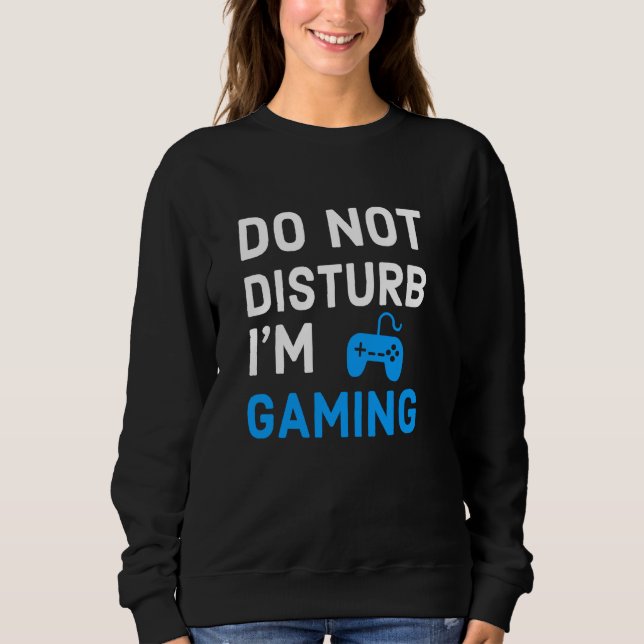 Moletom Não me incomode, estou jogando Videos games engraç (Frente)